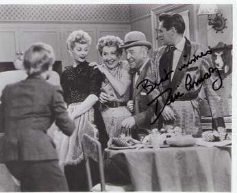 Desi Arnaz signed photograph
