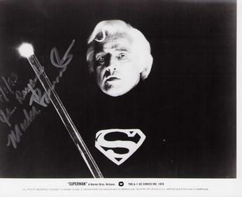Marlon Brando signed Superman photograph