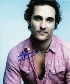 Matthew McConnaughey signed photograph