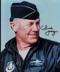 Chuck Yeager signed photograph