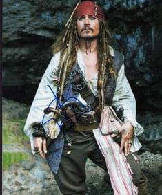 Johnny Depp signed photograph