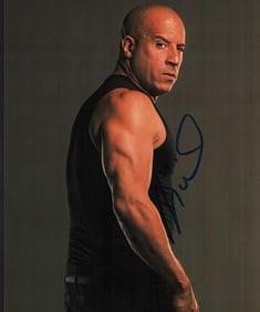 Vin Diesel signed photograph