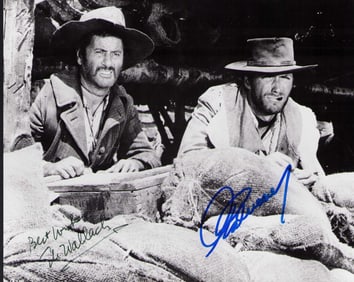 Good Bad and the Ugly signed cast photograph