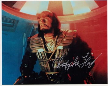 Christopher Lloyd signed photograph