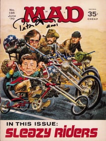Peter Fonda signed MAD magazine