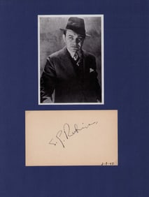 Edward G Robinson signature