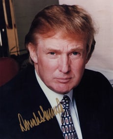 Donald Trump signed photograph