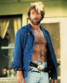 Chuck Norris signed photograph