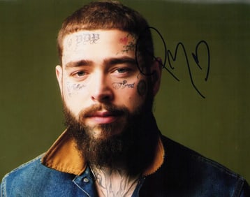 Post Malone signed photograph