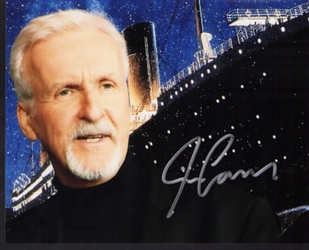 James Cameron signed photograph