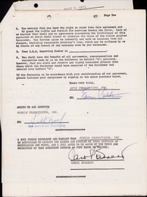 Carol Burnett early contract signed