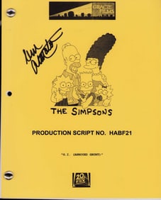 Dan Castellanetta signed Simpsons script