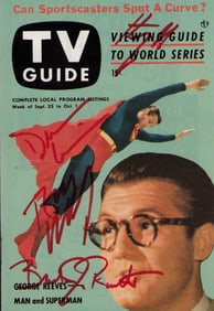 Superman TV Guide signed