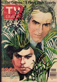 TV Guide signed by Fantasy island cast
