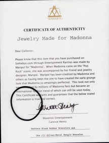 Madonna personal jelly bracelet