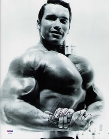 Arnold Scwharzenegger signed photograph