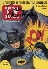 TV Guide Batman signed