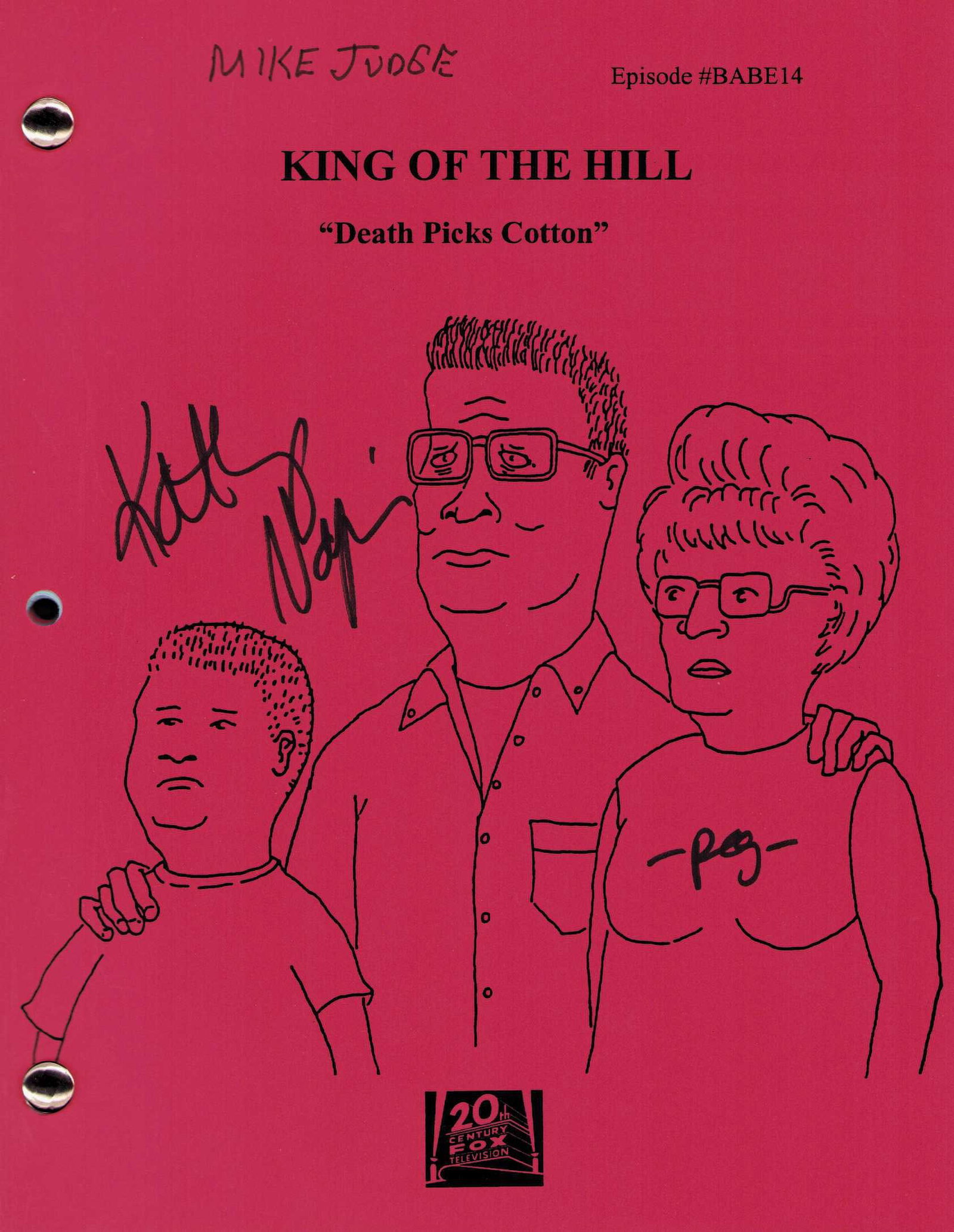 King of the Hill signed script (1 of 1)