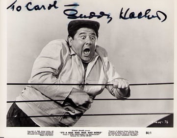 Buddy Hackett signed photograph