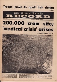 RARE Woodstock newspaper supplement