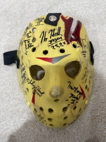 Friday the 13th jason signed hockey mask