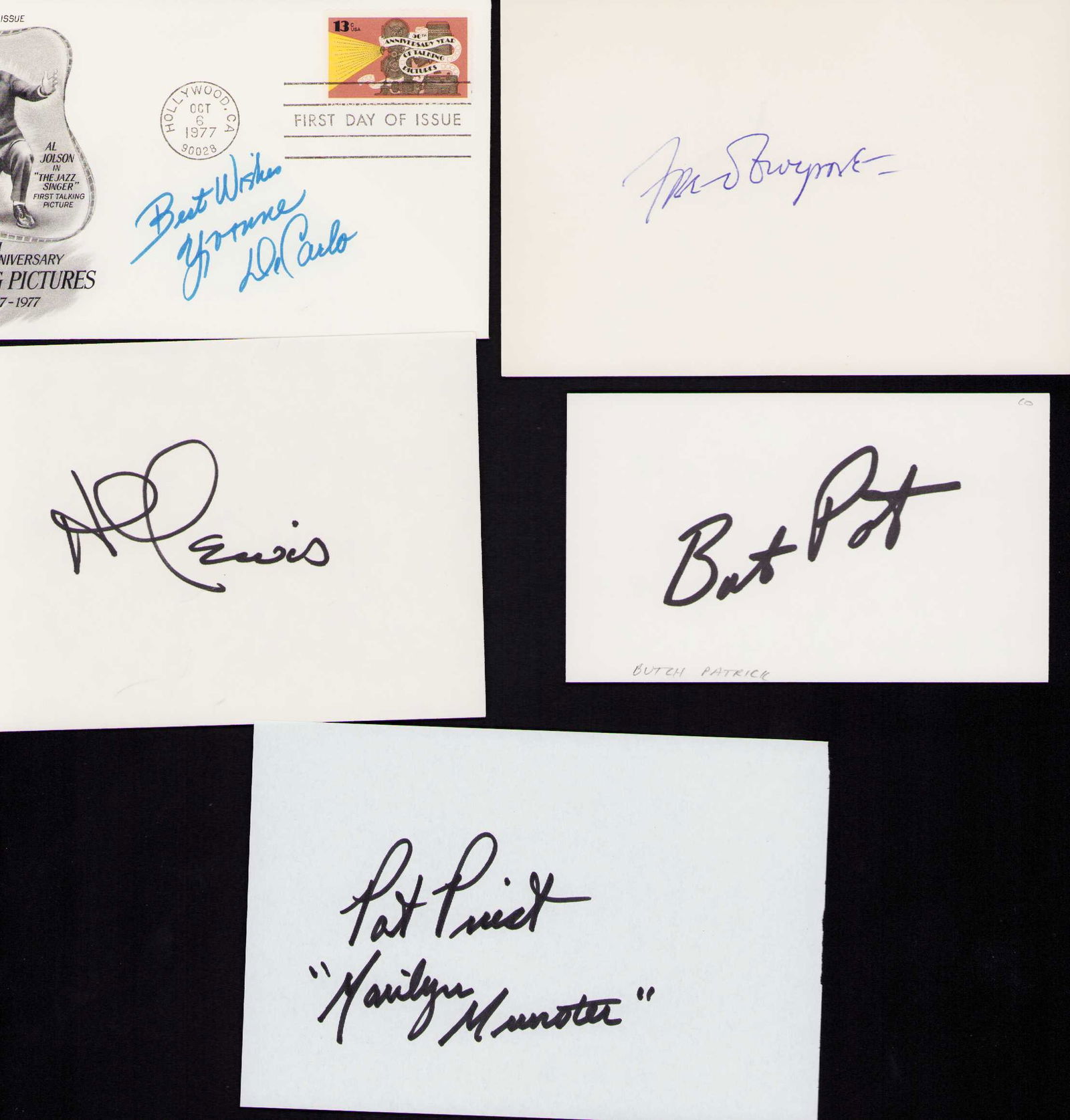Munsters set of cast signatures (1 of 1)