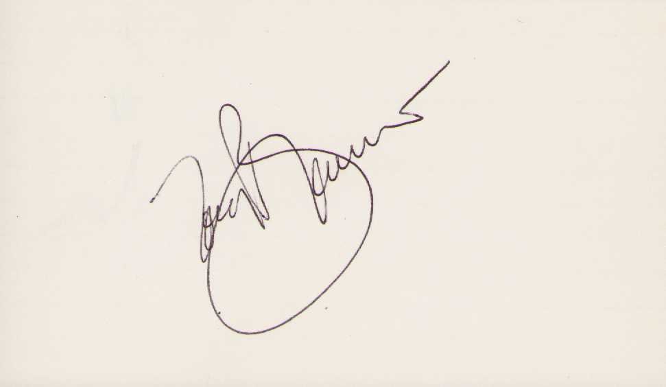 Tony Bennett signature (1 of 1)
