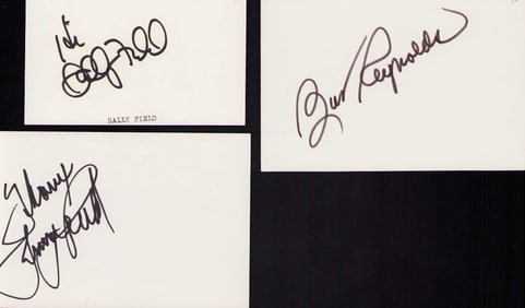 Smokey and the bandit cast set of signatures