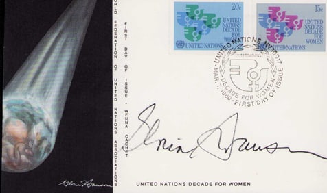 Gloria Swanson signed FDC