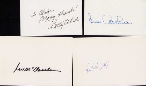Golden Girls cast set of signatures