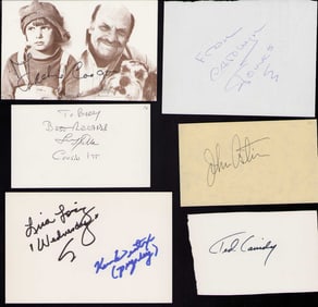 Addam's Family cast set of signatures