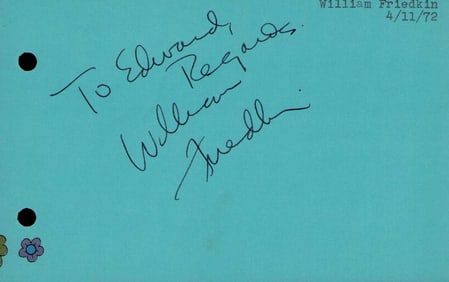 William Friedkin signature