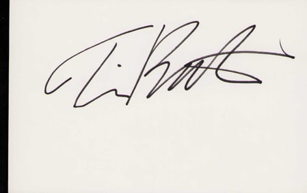 Tim Burton signature