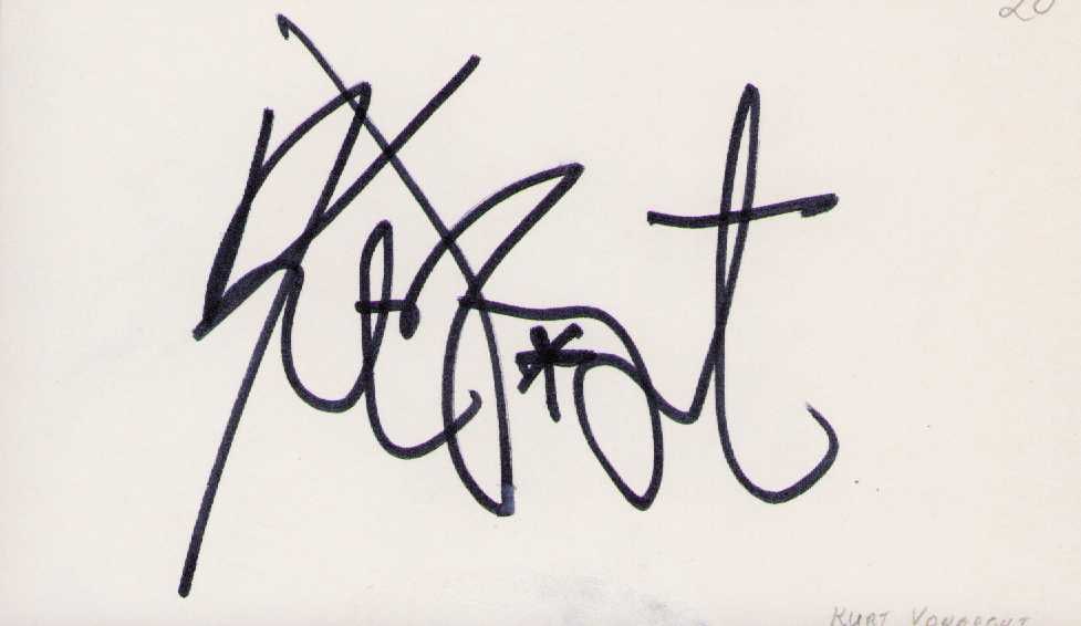 Kurt Vonegut signature (1 of 1)