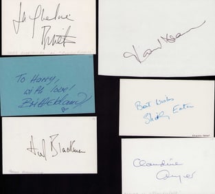James Bond Babes signature Lot