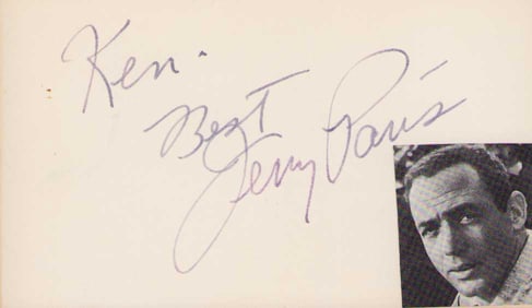 Jerry Paris signature