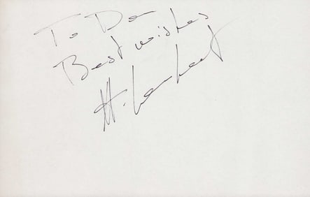 Christopher Lambert signature