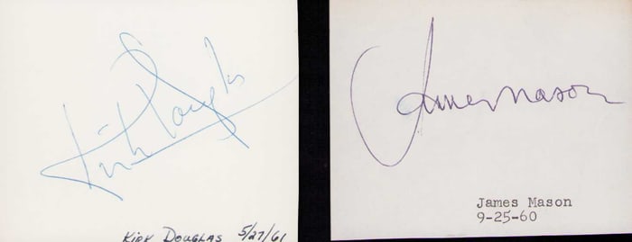 20K Leagues Under the Sea cast set signatures