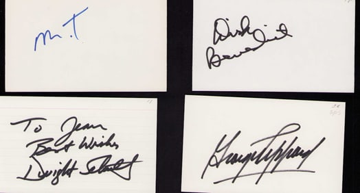 A-Team cast set of signatures