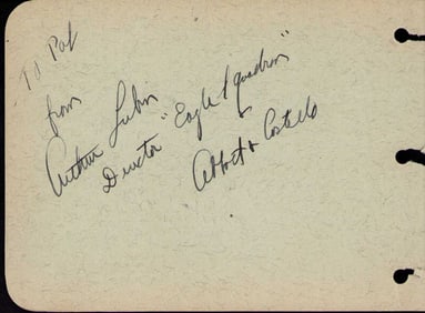 Arthur Lubin rare Director signature