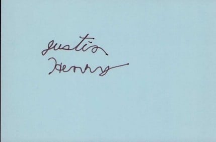Justin henry signature as a child