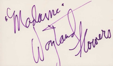 Wayland Flowers signature