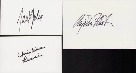 Addams Family Movie cast of signatures