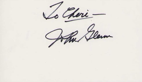 John Glenn signature