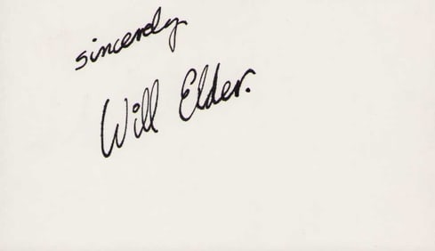 Will Elder signature
