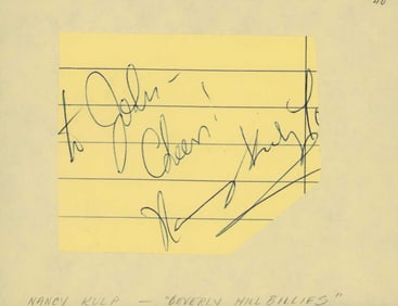 Nancy Kulp signature