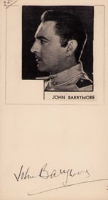 John Barrymore signature