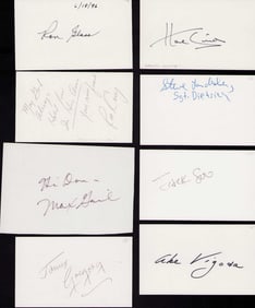 Barney Miller cast set of signatures