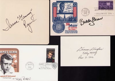 Beverly Hillbillies cast set of signatures