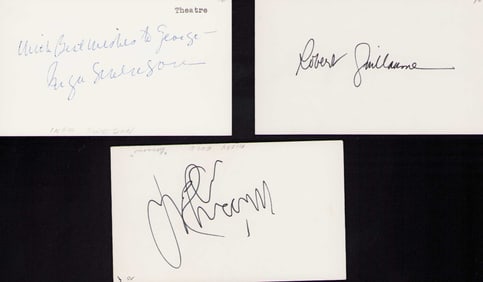 Benson cast set of signatures